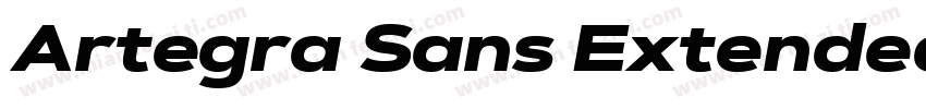Artegra Sans Extended Black字体转换